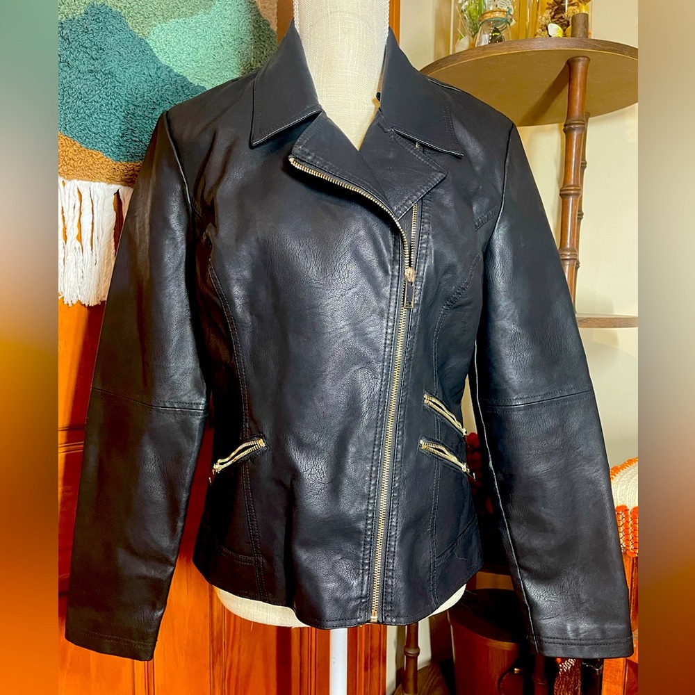 Faux Leather Jacket